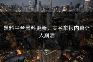 黑料平台黑料更新，实名举报内幕让人崩溃