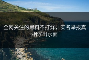 全网关注的黑料不打烊，实名举报真相浮出水面